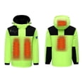 thumbnail image 2 of RXIRUCGD USB Intelligent Constant Temperature Heated Windproof Plus Size Coat For Men And Women Winter 4 Heated Jacket Coat( Green, Size:3XL ), 2 of 3