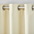 thumbnail image 5 of Estate View™ Seville Solid Room Darkening Grommet Top Curtain Panel Pair, 38"x96", Cream, 5 of 8