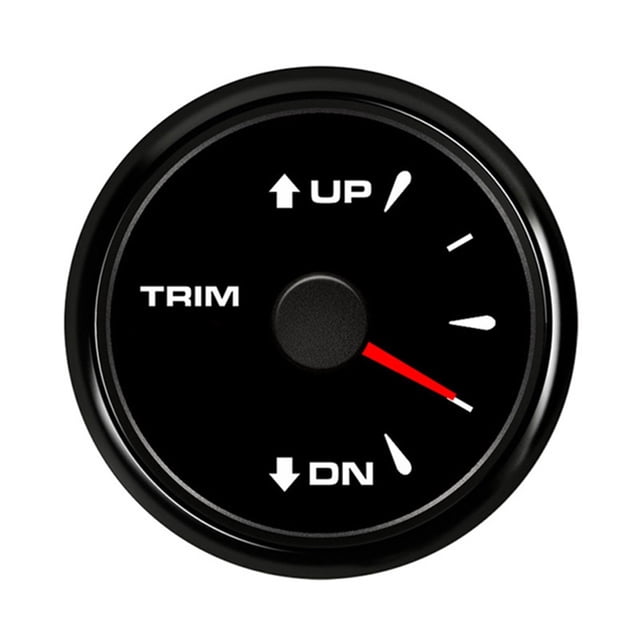 52mm Trim Gauge Meter 0-190 ohm For Inboard Outboard Engine with Backlights UP-DN Electric Trim Level Gauge ,Wide Applicability