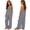Grey, variant on Mercatoo Tween Girls Backless Tie Top & Wide Leg Pants Set Cotton Linen Matching Casual Outfits 2-Piece Spaghetti Strap T-Shirt Sets