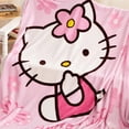 thumbnail image 2 of Manta de Hello Kittys con dibujos de Disney, bonitas mantas para siesta de bebé, ropa de cama de franela de Anime suave y cálida para la piel, suministro para el hogar, 2 of 4