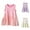 Pink, variant on CYRBOKO Girls Casual Dresses, Party Sleeveless Cotton Princess Summer Dresses Pink Size 7-8 T