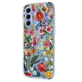 thumbnail image 2 of Compatible with Samsung Galaxy S25 Case Clear with Flower Design, Cute Soft Silicone TPU Floral Aesthetic Women Girls Transparent Protective Shockproof Anti-Scratch Anti-Yellow Phone Cover, D, 2 of 9