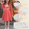 thumbnail image 6 of DISNIMO Axolotl Dress for Girls Long Sleeve Midi Dresses for Kids Red Collared Dress Kids Casual Dresses for Girls 9-10 Years Old Animal Dresses for Kids Swing Dress Children Skater Dress Clothes, 6 of 7