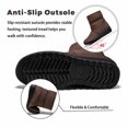 thumbnail image 5 of Knivor Women Front Zip Quilted Winter Snow Boots Fleece Lined Non‑Slip Ankle Boots for Women Cold Weather Daily Outdoor Footwear, 5 of 9