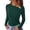 Dark Green, variant on Long Sleeve Shirts for Women Ruched Knit Asymmetrical Tight Fitted Going Out Tops Y2k Fall Clothes