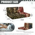 thumbnail image 7 of XYZCANDO Deer RV Dinette Cushion Covers Hunting Tree Camper Decor Stretchable Furniture Covers Comfortable 2 Seat Couch Cover Universal 1 Backrest Cover and 1 Bench Cover Green, 7 of 7