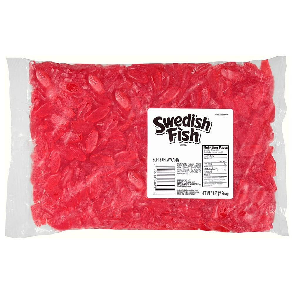 Swedish Fish Mini Soft And Chewy Candy 5 Lb