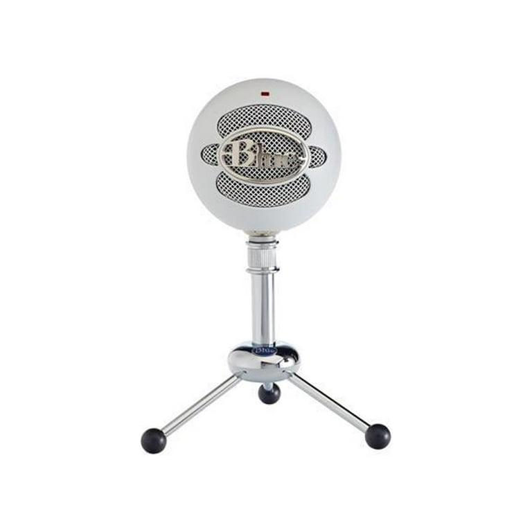 Produktivitet hvorfor ikke Intim Blue Snowball USB Microphone for PC, Mac, Gaming, Recording, Streaming,  Podcasting, Condenser Mic with Cardioid and Omnidirectional Pickup  Patterns, Stylish Retro Design – White - Walmart.com
