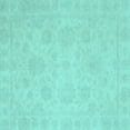 thumbnail image 1 of Ahgly Company Indoor Square Oriental Light Blue Traditional Area Rugs, 4' Square, 1 of 4