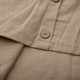 thumbnail image 7 of Tank Tops for Women Women's Linen Blend Round Neck Button Up Sleeveless Tank Camisoles for Women Beige L, 7 of 7