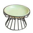 thumbnail image 4 of Raised Cat Food Bowl Porcelain Bowl Metal Stand Removable Simple Cleaning Multipurpose Cat Food and Water Bowl Stylish for Dry Wet Food, 4 of 9