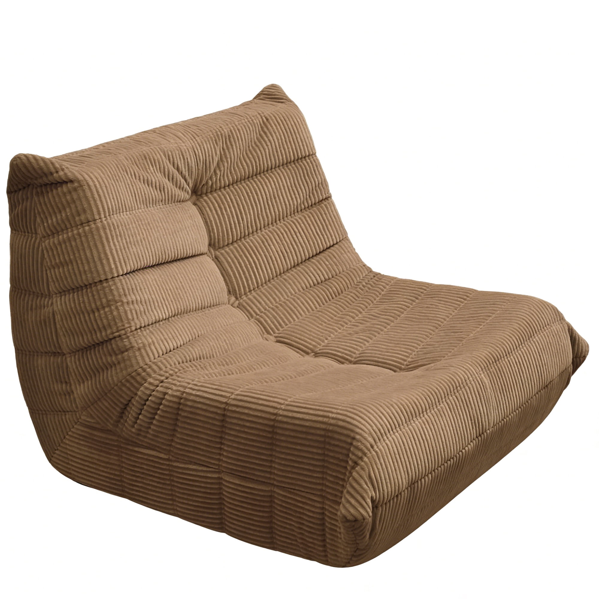 Alvantor Bean Bag Chair, Armless Lazy Sofa with Memory Foam and Soft Corduroy for Living Room Bedroom Reading Gaming