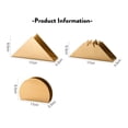 thumbnail image 2 of Laklulu Servilletero triangular de acero inoxidable, organizador de pañuelos, servilleteros dorados para encimera de cocina, mesas de cena (dorado), 2 of 3