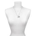 thumbnail image 3 of Delight Jewelry Silvertone 3-D Yellow Tropical Drink Silvertone Script Initial Disc - D - Charm Necklace, 20"+3", 3 of 4
