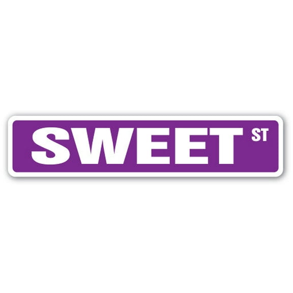 SWEET Street Sign candy pastry cookies cakes desserts | Indoor/Outdoor |  36" Wide