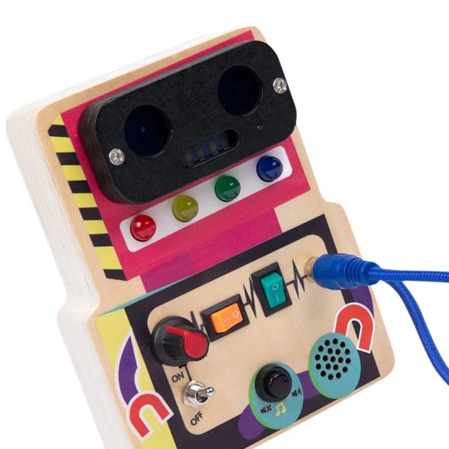 Tablero ocupado de dibujos animados de diseño creativo de interruptor de luz LED para niño niño (robot)