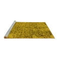 thumbnail image 2 of Ahgly Company Machine Washable Indoor Rectangle Oriental Yellow Industrial Area Rugs, 7' x 9', 2 of 4