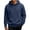 44# Navy, variant on Fleece Hoodies Men Hooded Sweatshirt Pullover Tops Long Sleeve Drawstring Lightweight Winter Clothing Hot Pink 4XL