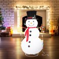 thumbnail image 3 of Fjnjuu Christmas Lights Outdoor Christmas Lights Outdoor People Christmas Snowman LED Foldable Christmas Gifts, 3 of 8