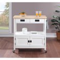 thumbnail image 3 of OS Home and Office Furniture RADW-11 Radford White Kitchen Cart, 3 of 7