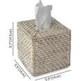 thumbnail image 6 of MadeTerra Rattan Decorative Tissue Box Cover for Bathrooms, Living Rooms and Bedrooms (Square Whitewash), 6 of 7