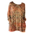 thumbnail image 5 of Long Sleeve Shirts for Women Pocketed Long Sleeve Casual Legging Match Work Blouse Womens Shirts Dressy Casual Orange Xl, 5 of 5