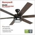 thumbnail image 4 of Honeywell Kaliza Ceiling Fan with Quiet Motor and Remote Control, 56", Bronze, 4 of 12