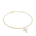 thumbnail image 3 of Rosec Jewels Lab Created Diamond Cross Charm Bracelet (EF-VS Quality) - Ready to Gift for Christmas, 14K Yellow Gold, 7.0 inches, 3 of 7