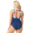 thumbnail image 2 of White Hibiscus Deep V One Piece by Sea & Sand Beachwear, 10, 2 of 3