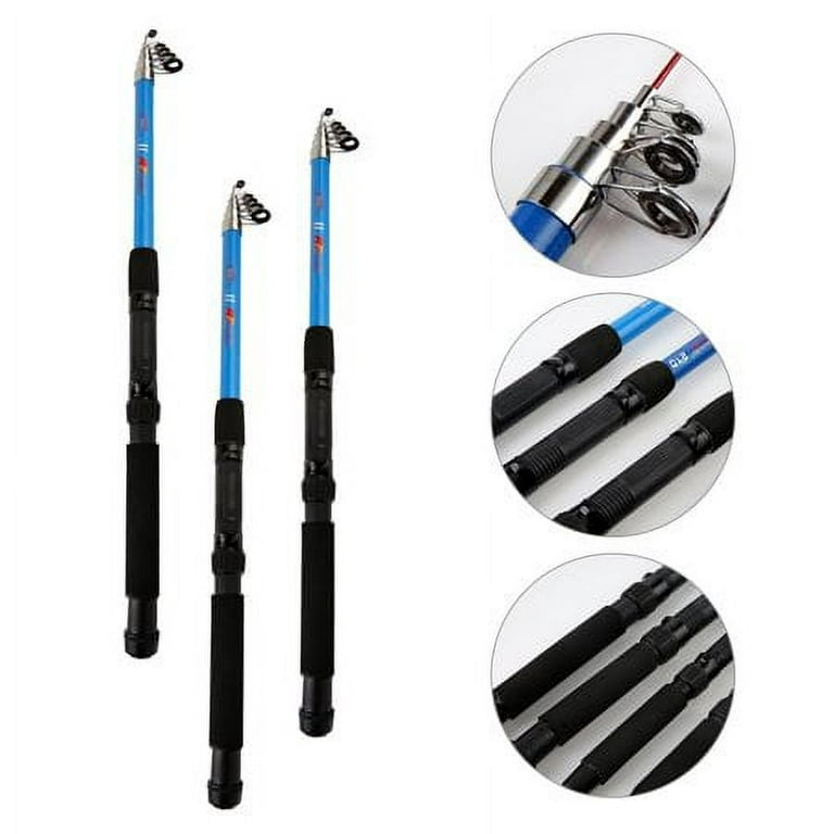 Collapsible Fishing Pole Pen Blue