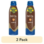 (2 pack) Banana Boat Tanning Dry Oil Clear Spray Sunscreen SPF 8, 6oz