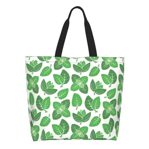 Easygdp Green Leaves Bolsas Tote para Mujer, Bolsos de Hombro para Viaje, Bolsos de Mano de Gran Capacidad para Compras y Trabajo