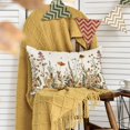 thumbnail image 3 of Fall Flowers Throw Pillow Cover 12x20 Inch, Seasonal Autumn Floral Thanksgiving Harvest Cushion Case Decoration for Sofa Couch, 3 of 6