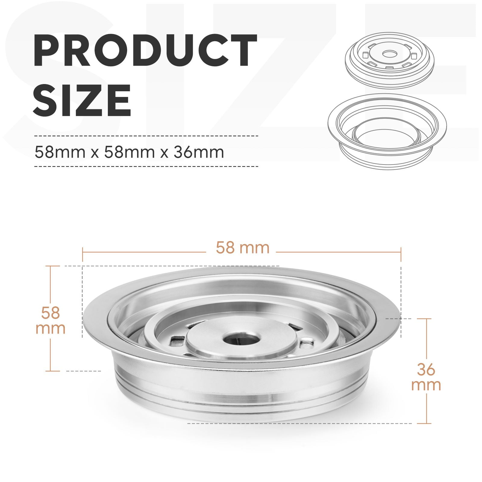 Quality 304 Stainless Steel Coffee Capsule Adapter for Delonghi ENV135 Drinking Accessory Easy Use