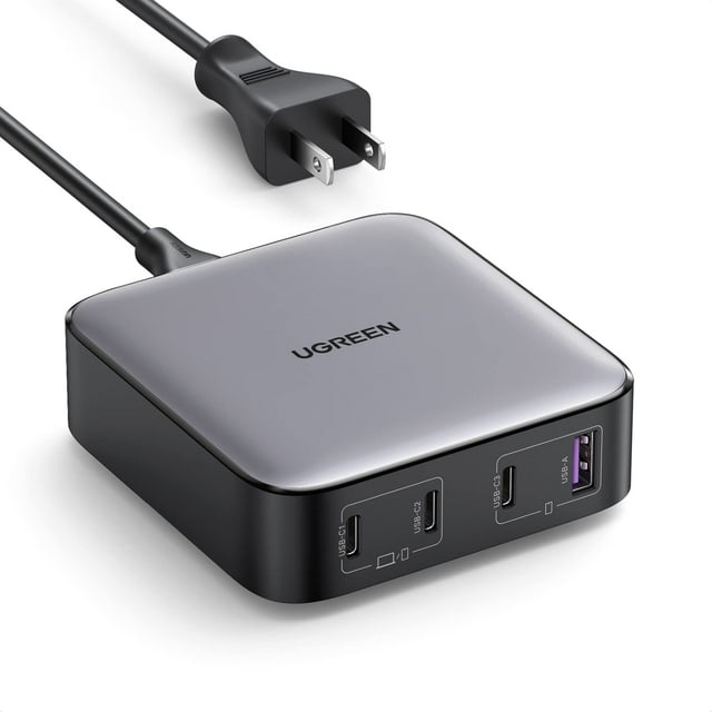 Cargador UGREEN USB C Nexode de 100 W, 4 puertos GaN, para MacBook Pro