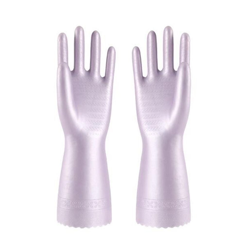 purple washing up gloves