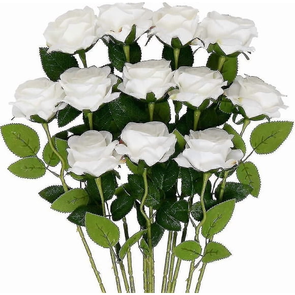 11 Red Artificial Flower, Silk With Stem, True And Bouquet (4-d-1)