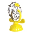 thumbnail image 2 of Juguete interactivo para gatos Yuyangstore dispensador de comida amarillo Alimentador interactivo, 2 of 8