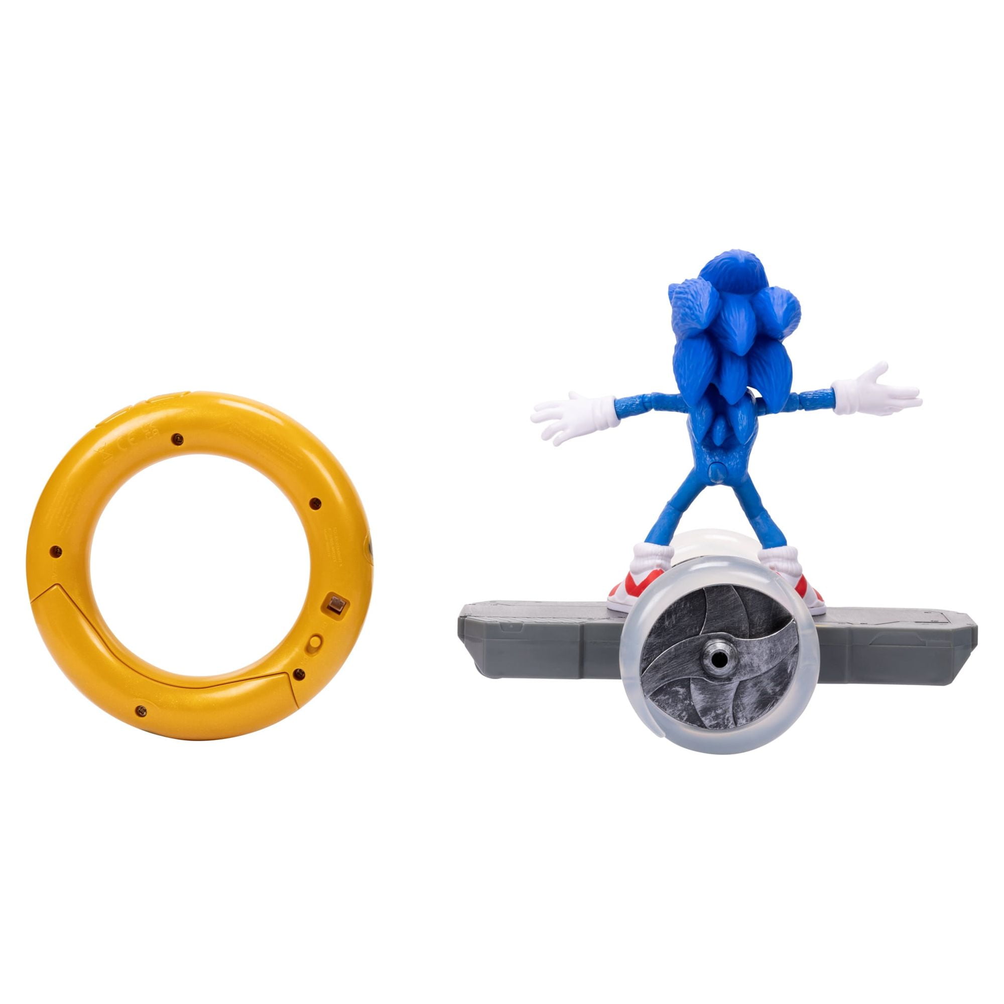 Jakks Pacific Sonic 2 Remote Control Sonic Speed 6-in Scale Detachable  Figure with Ring Controller