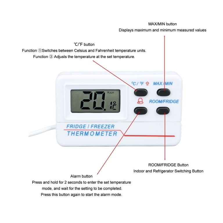 Quick Set Max Min Thermometer, Celcius and Fahrenheit