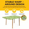thumbnail image 4 of Vintage Green Table Cloths for 6 Foot Rectangle Tables, Retro Botanical Abstract Art Patio Waterproof Elastic Fitted Tablecloths, Washable Rectangular Table Cover for Camping, 4 of 8