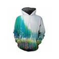 thumbnail image 4 of Sudadera con capucha con estampado de pigmentos para hombre, sudadera con capucha holgada de manga larga con estampado de grafiti colorido en 3D, 4 of 4