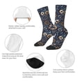 thumbnail image 4 of Fotbe Nautical Calcetas Largas con Estampado para Hombre y Mujer – Calcetas de Compresión Transpirables y Elásticas, Viajar y Uso Diario Talla 5-11, 4 of 6