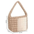 thumbnail image 3 of Gustave Quilted Tote Shoulder Bag for Women Lightweight Padded Puffy Casual Slouchy Hobo Bag Large Capacit Handbag Purse with Zipper "Khaki", 3 of 9