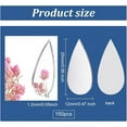 thumbnail image 3 of 150pcs Teardrop Craft Mirrors 0 5x1 Inch Small Mirror Tiles Non-Stick Mini Glass Mirror Tiles DIY Mirror Teardrop Mini Mirrors for Crafts Art Wall Door Home Decorations, 3 of 6