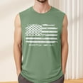 thumbnail image 4 of GIPQJK Men's Tank Tops 4th Of July Usa Flag Sleeveless Shirts 2025 Patriotic Crew Neck Muscle Tank Tops with Independence Day,Army Green L, 4 of 4