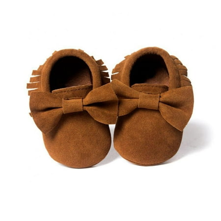 

Infant Toddler Baby Soft Sole Tassel Bowknot Moccasinss Crib Shoes 0-18M