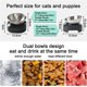 thumbnail image 3 of Comedero elevado de acero inoxidable para perros y gatos, 480 ml x2, doble, antideslizante y a prueba de derrames., 3 of 5