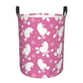 thumbnail image 2 of Uemuo Cute Poodle Dog Pattern Circular Laundry Hamper Basket with handles,Collapsible laundry basket,Large capacity laundry hamper,Laundry Organizer-Small, 2 of 8